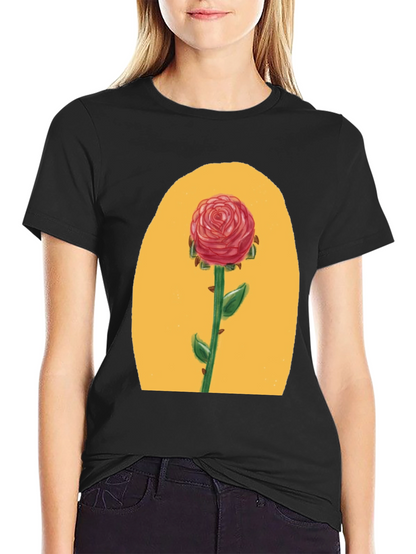 Rose Graphic Tee - Beauty & Beast Inspired