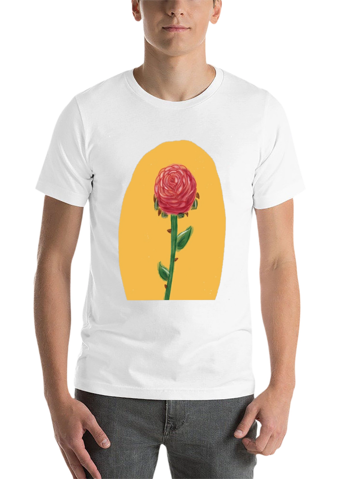 Rose Graphic Tee - Beauty & Beast Inspired
