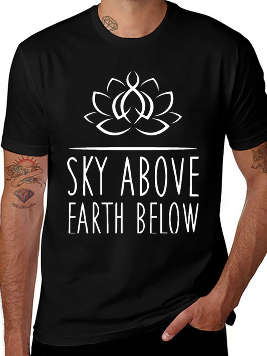 Sky Above Earth Below Graphic Tee - Black