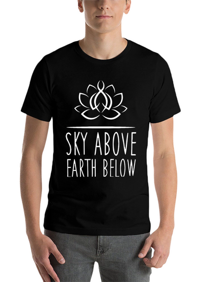 Sky Above Earth Below Graphic Tee - Black