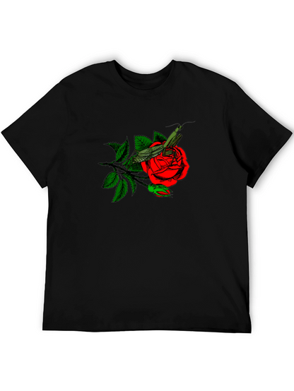 Rose and Mantis Graphic T-Shirt