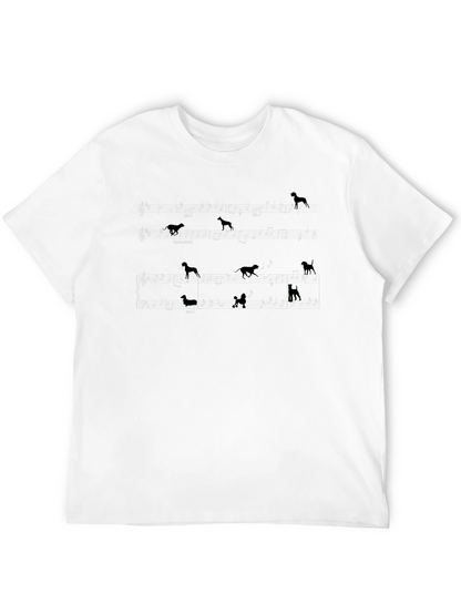 Dog Music T-Shirt - Musical Dog Lover Tee