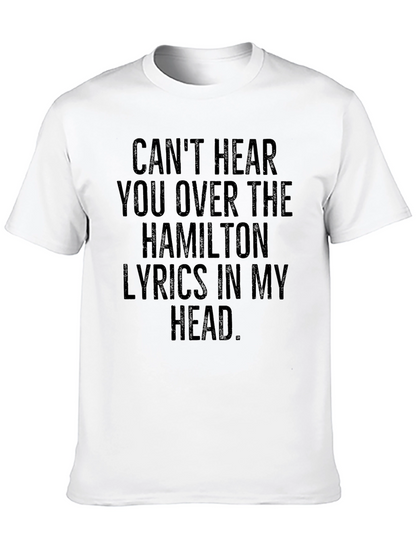 Hamilton Lyrics Tee - Black T-Shirt