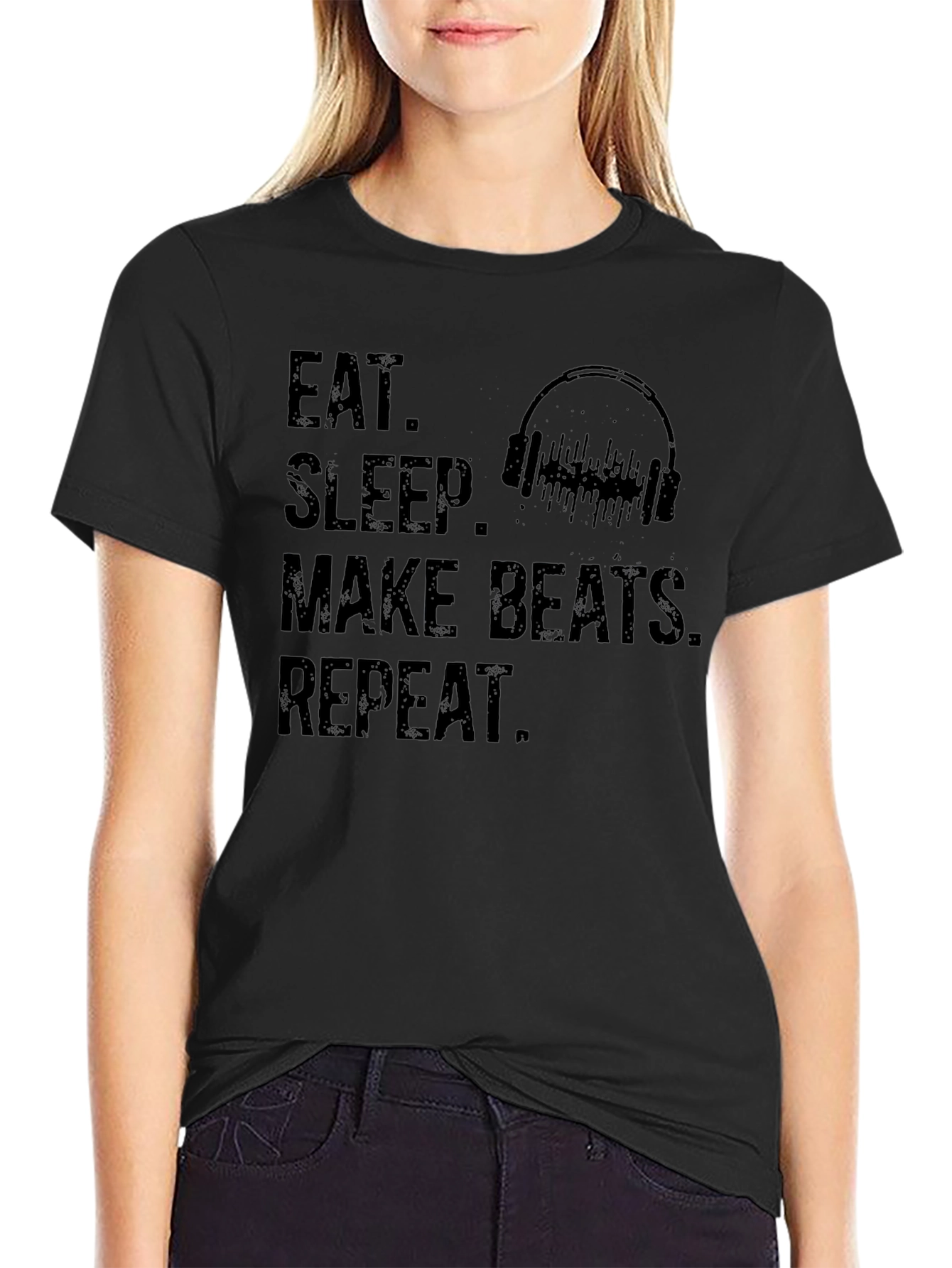 Eat Sleep Make Beats Repeat Graphic Tee