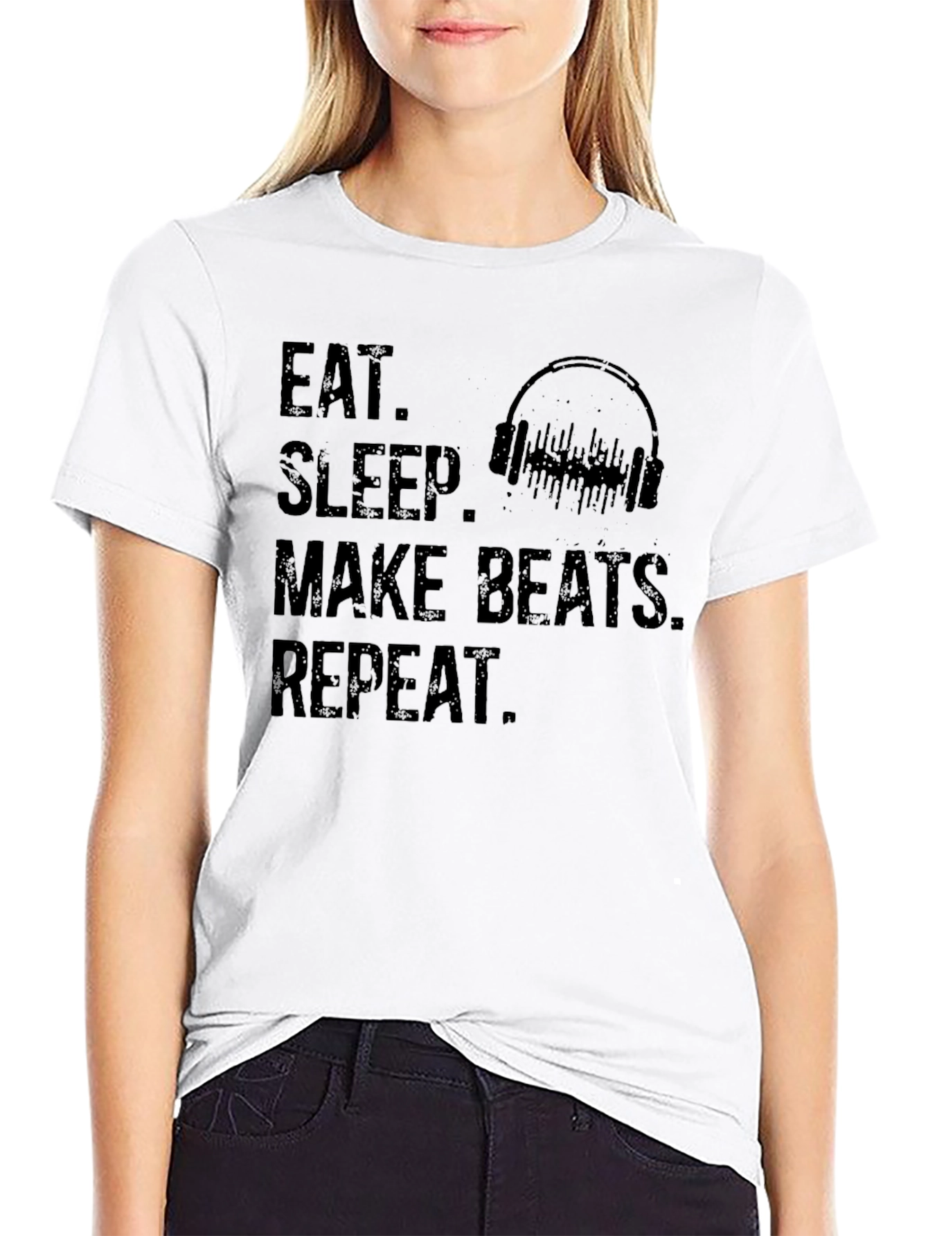 Eat Sleep Make Beats Repeat Graphic Tee