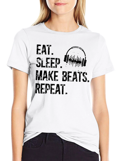 Eat Sleep Make Beats Repeat Graphic Tee