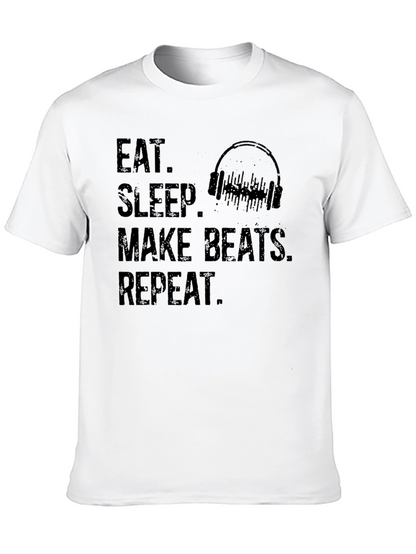 Eat Sleep Make Beats Repeat Graphic Tee
