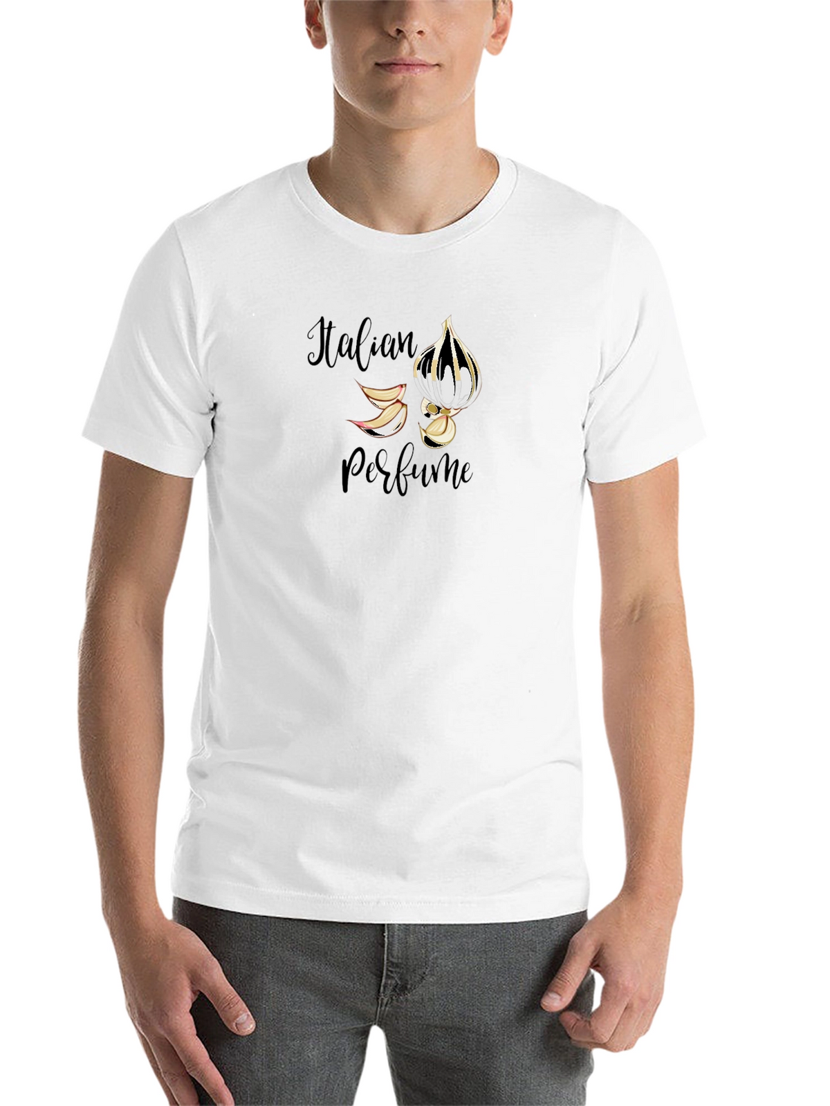 Italian Perfume Graphic Black Tee