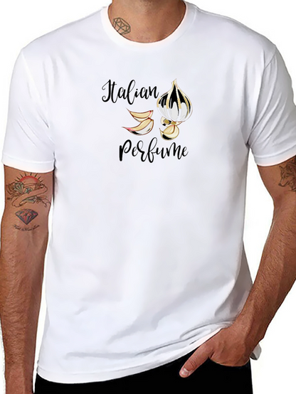 Italian Perfume Graphic Black Tee