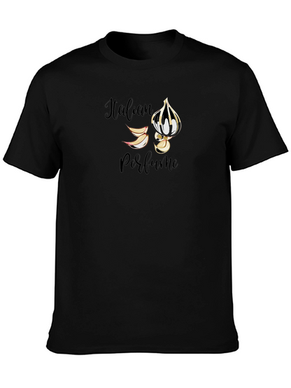 Italian Perfume Graphic Black Tee