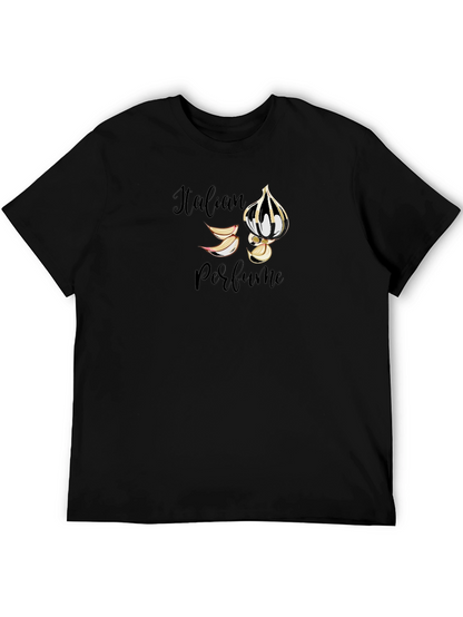 Italian Perfume Graphic Black Tee