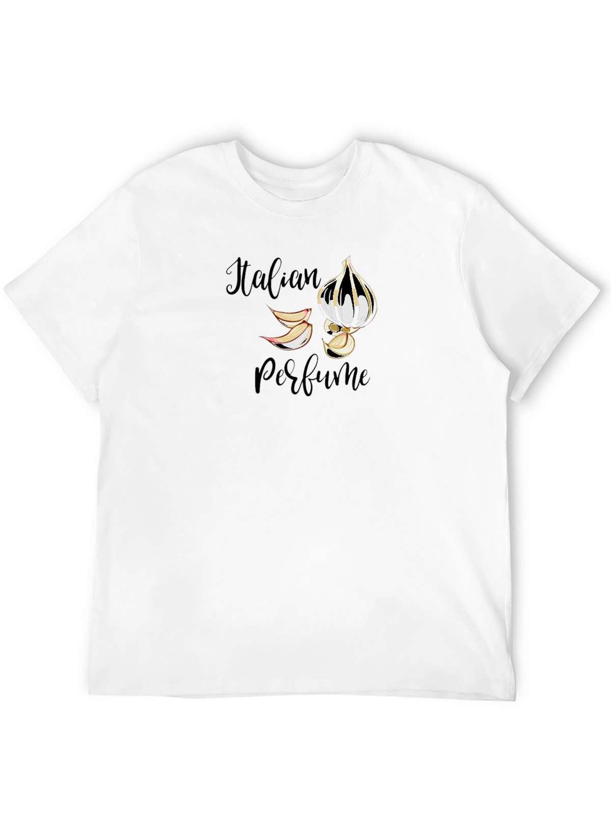 Italian Perfume Graphic Black Tee