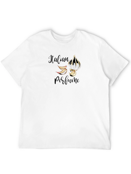Italian Perfume Graphic Black Tee