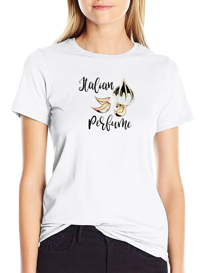 Italian Perfume Graphic Black Tee
