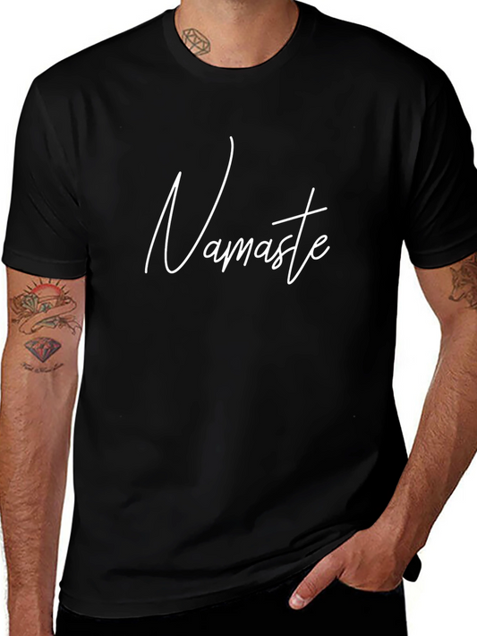 Namaste T-Shirt - Relaxed Fit Black Tee