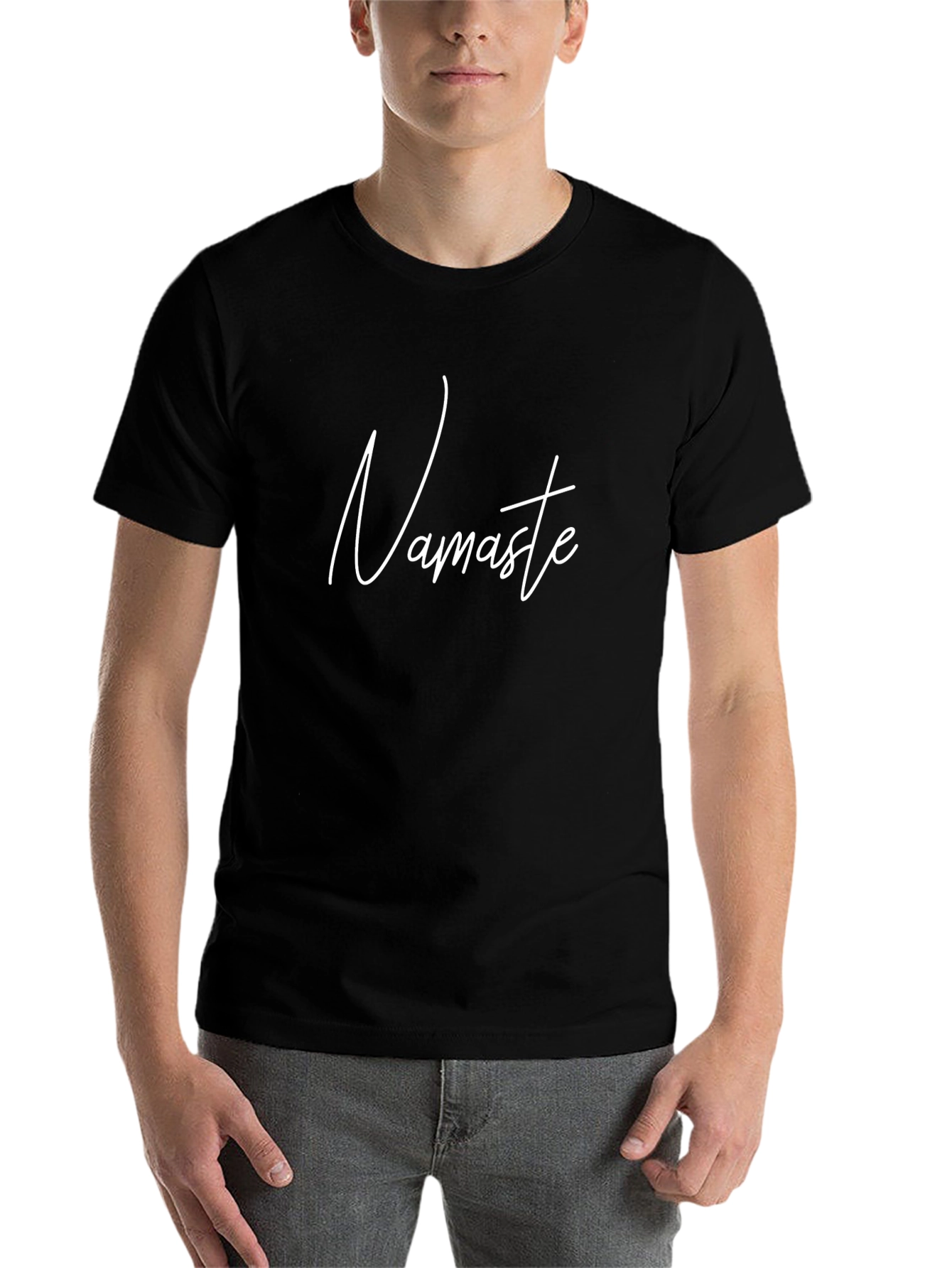 Namaste T-Shirt - Relaxed Fit Black Tee