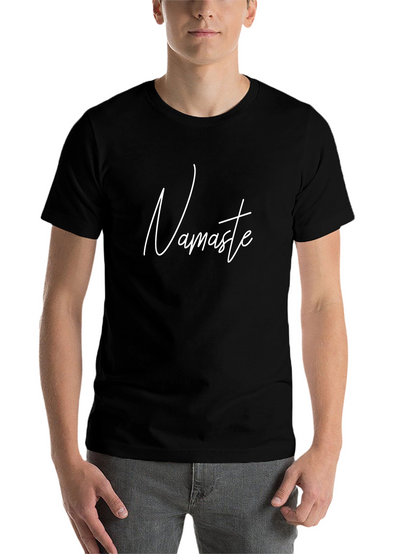 Namaste T-Shirt - Relaxed Fit Black Tee