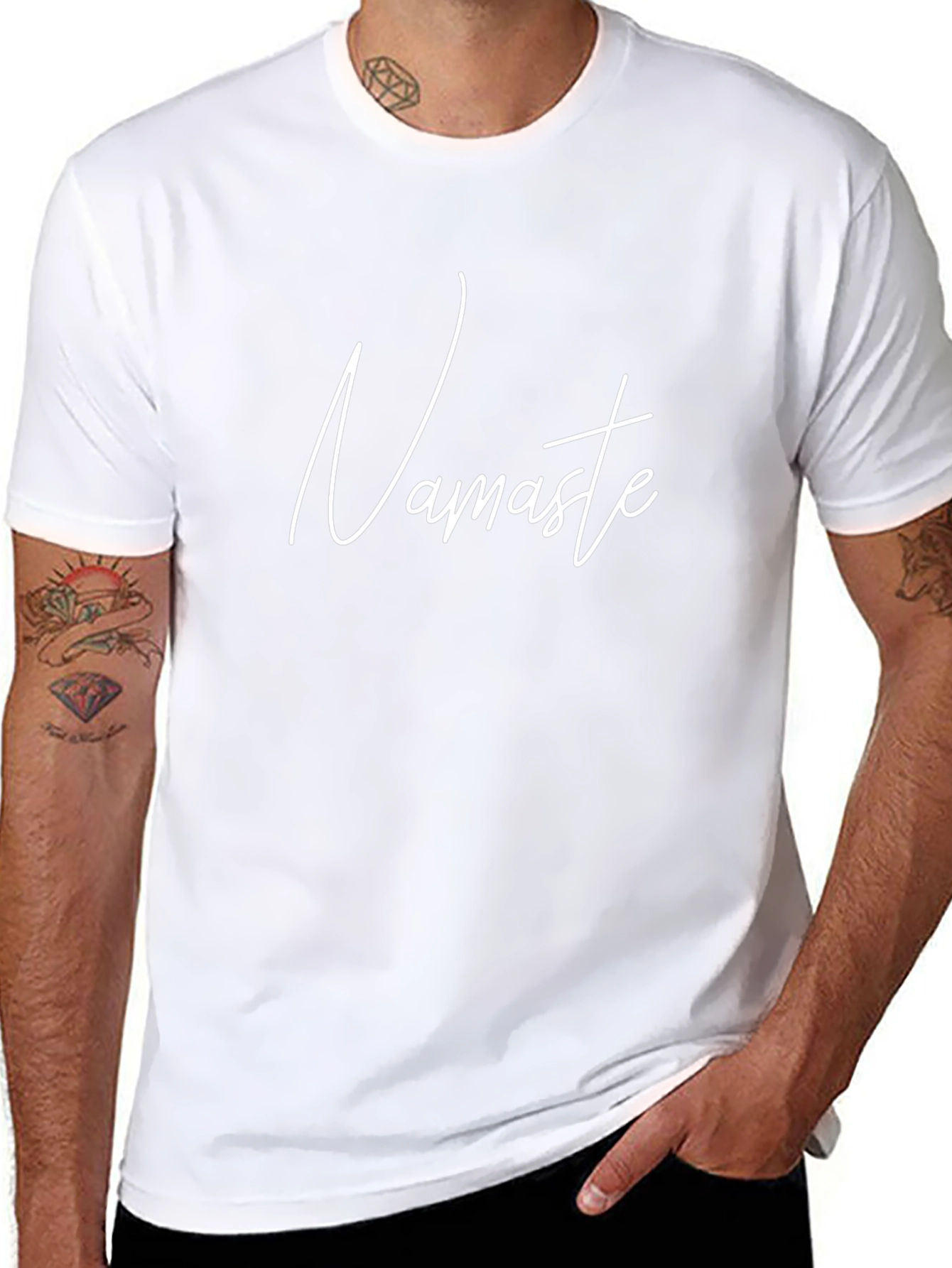 Namaste T-Shirt - Relaxed Fit Black Tee