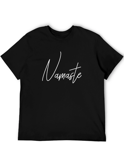Namaste T-Shirt - Relaxed Fit Black Tee