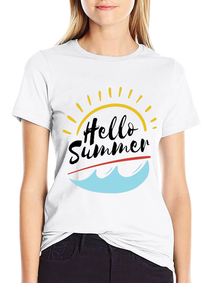 Hello Summer Graphic Tee - Black T-Shirt