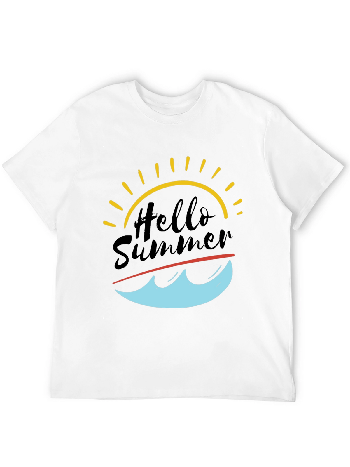 Hello Summer Graphic Tee - Black T-Shirt