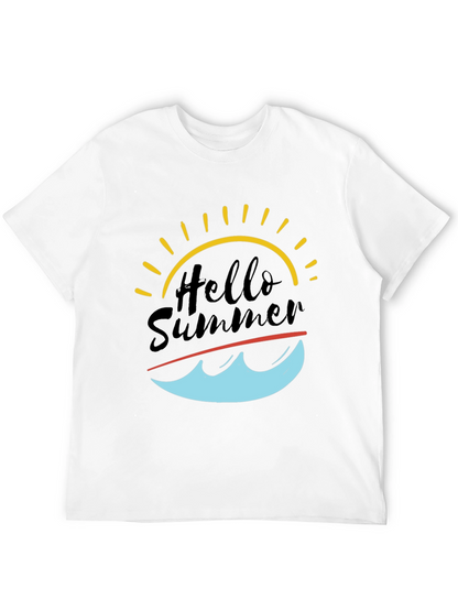 Hello Summer Graphic Tee - Black T-Shirt