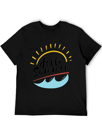 Hello Summer Graphic Tee - Black T-Shirt