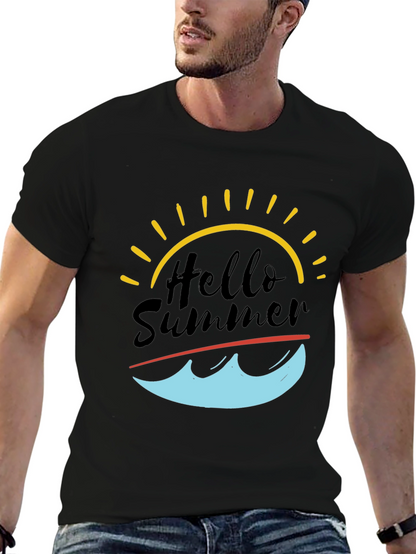 Hello Summer Graphic Tee - Black T-Shirt