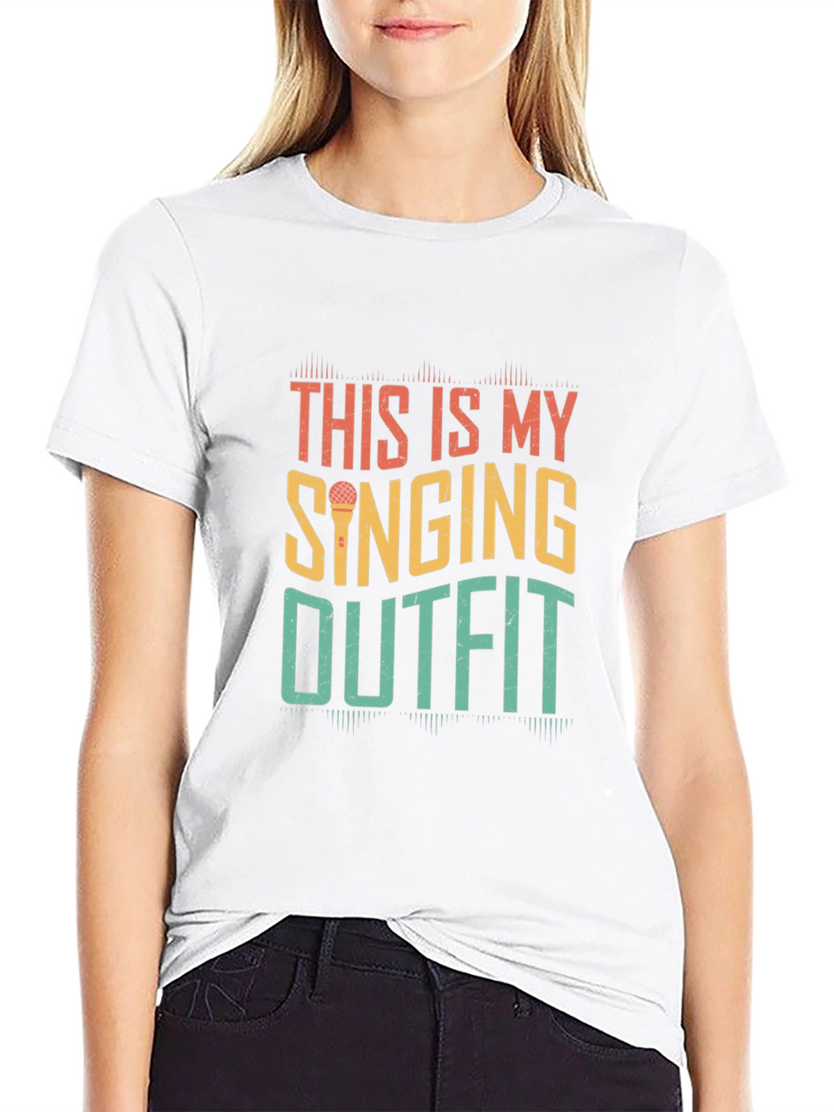 Singing Outfit Retro Graphic T-Shirt