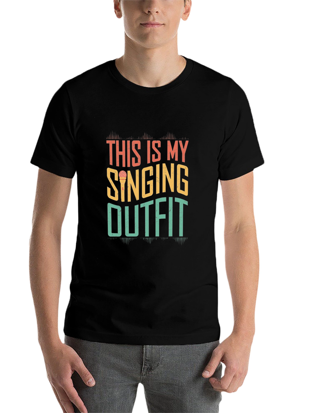 Singing Outfit Retro Graphic T-Shirt