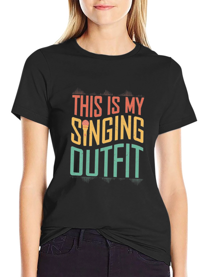Singing Outfit Retro Graphic T-Shirt