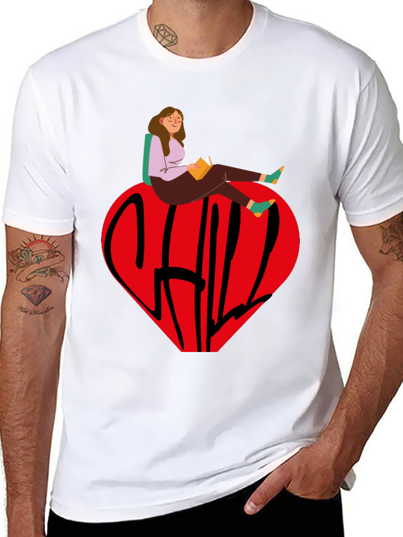 Chill Heart Graphic Tee