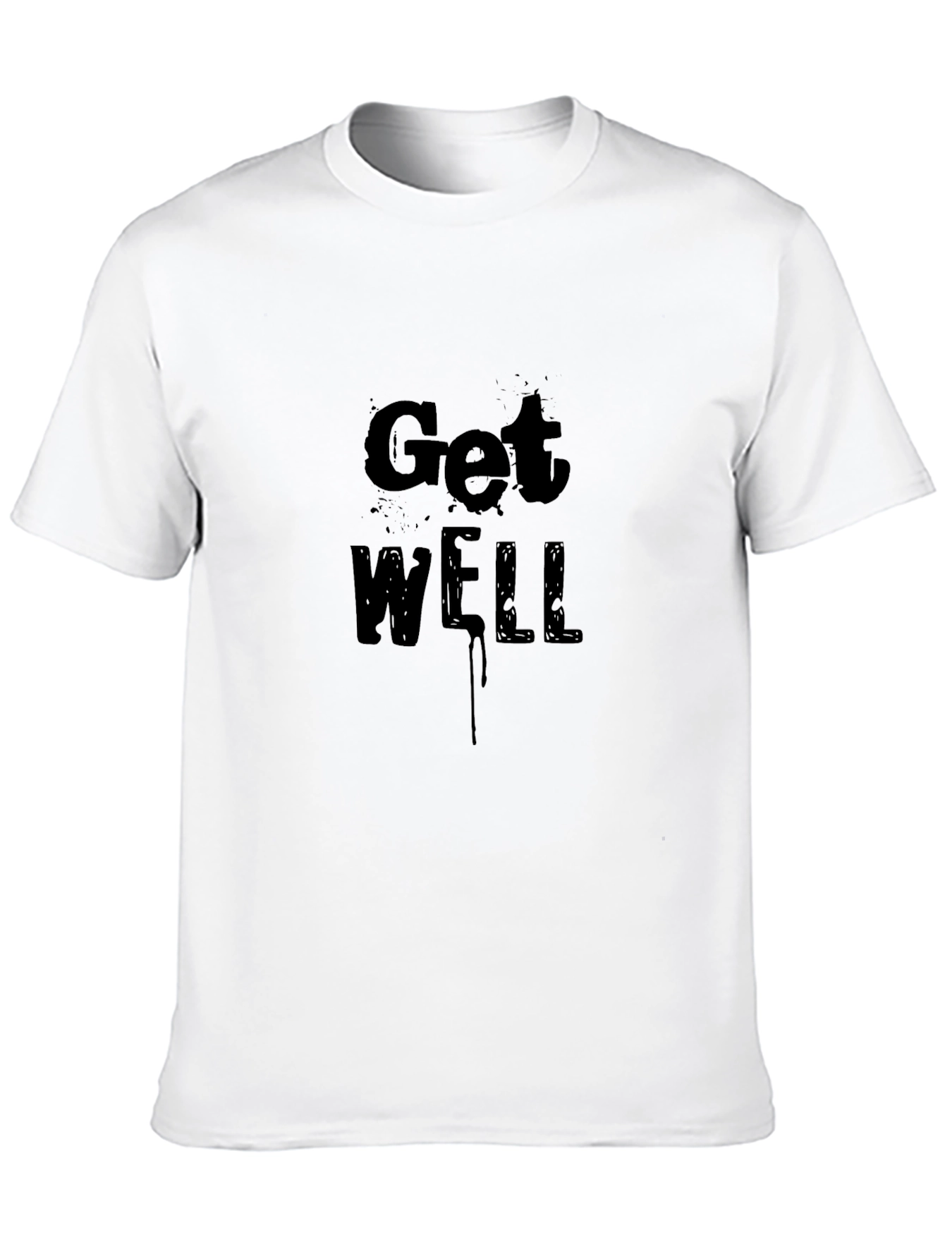 Get Well Soon Black Tee
