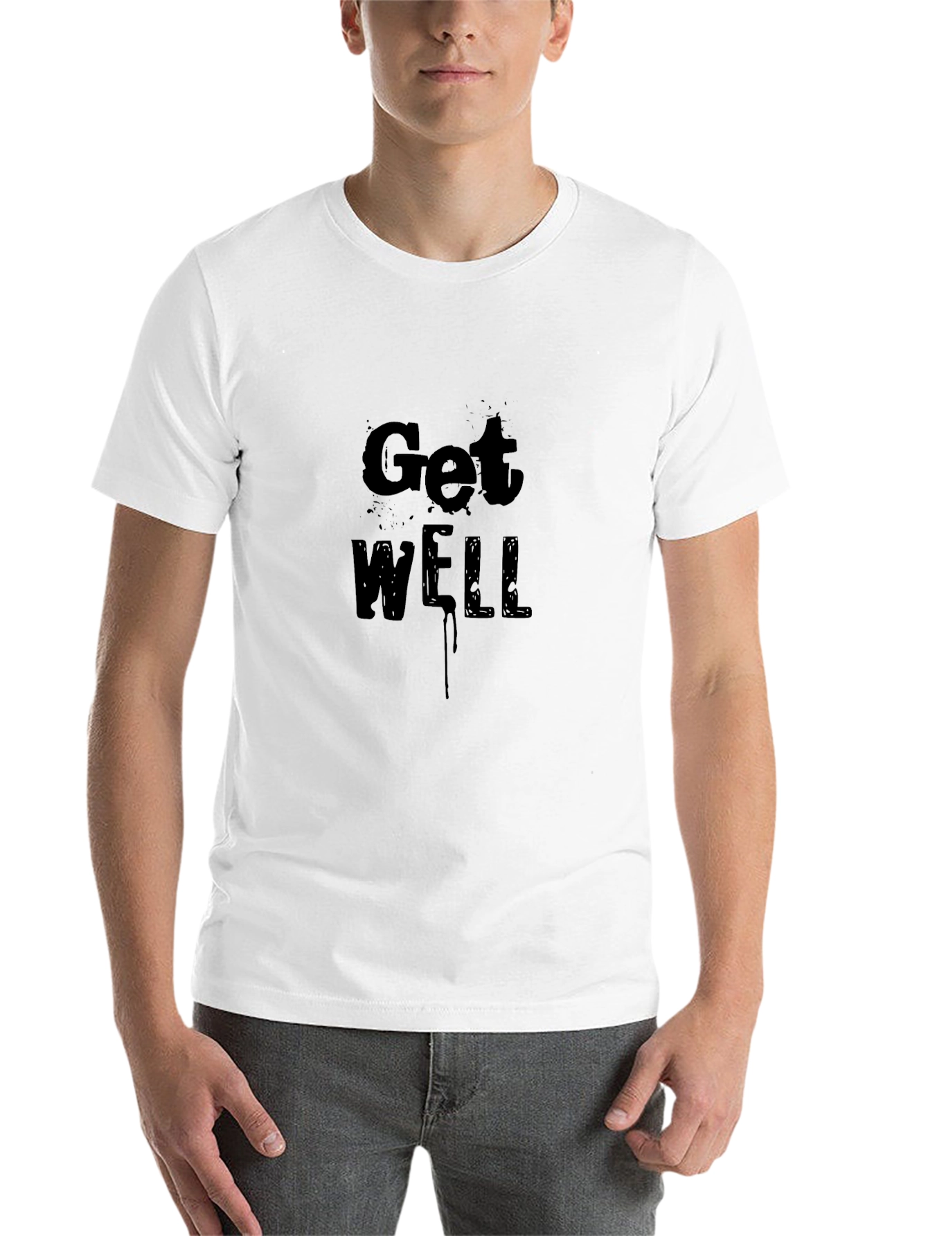 Get Well Soon Black Tee