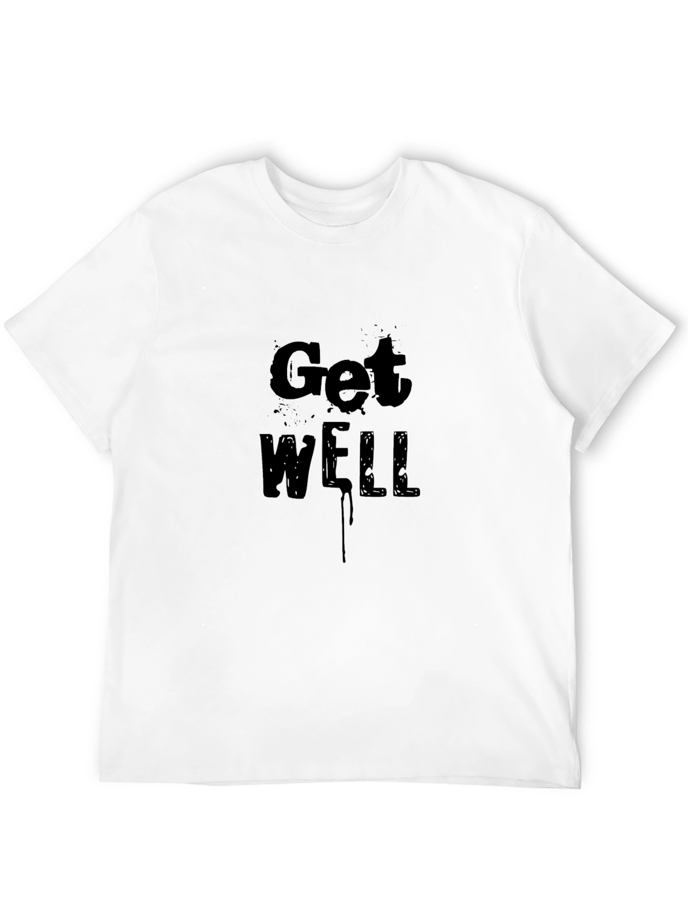 Get Well Soon Black Tee