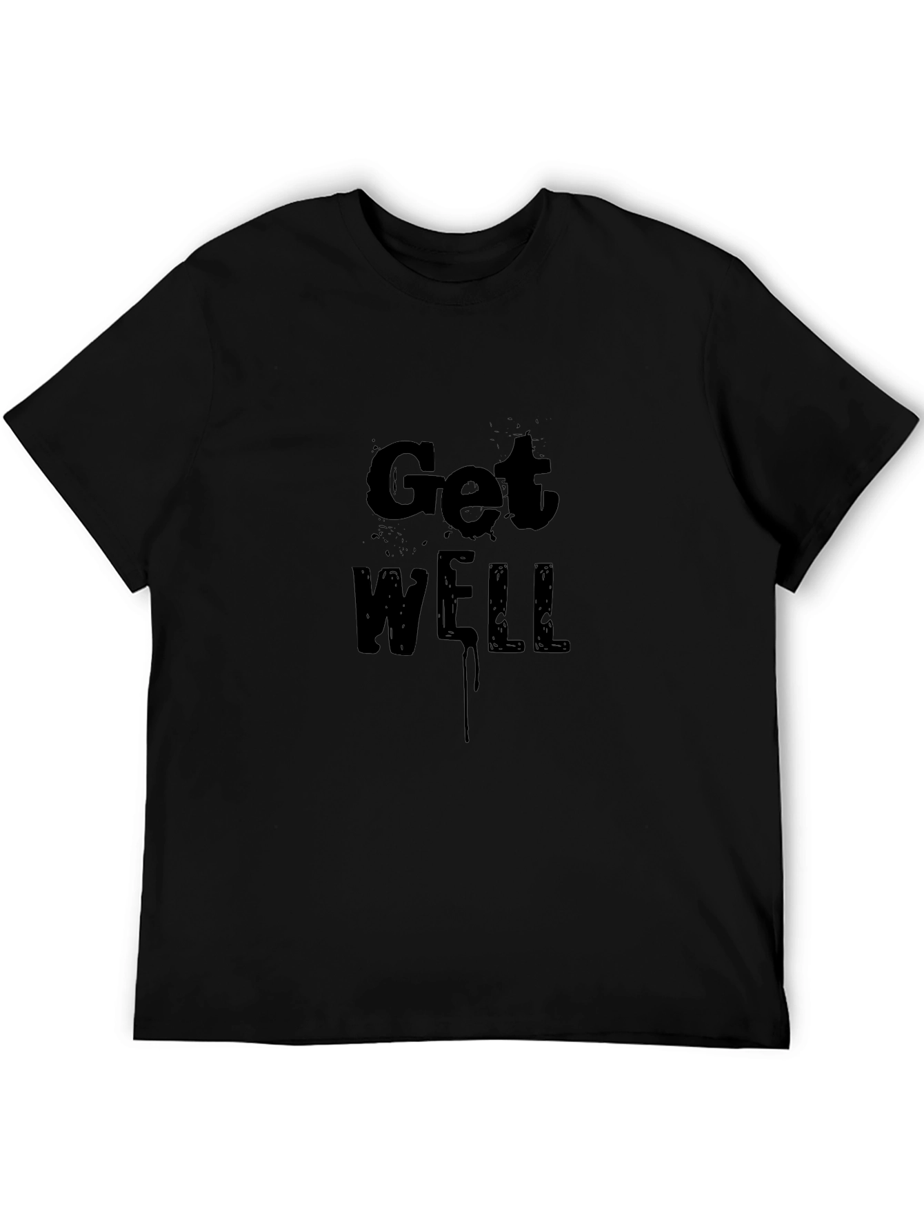 Get Well Soon Black Tee