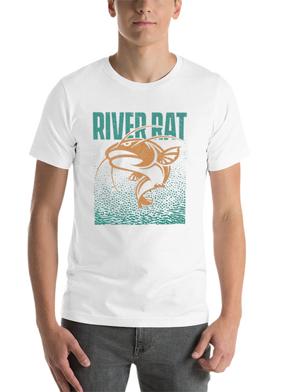 River Rat Graphic T-Shirt - Fishing Humor Tee