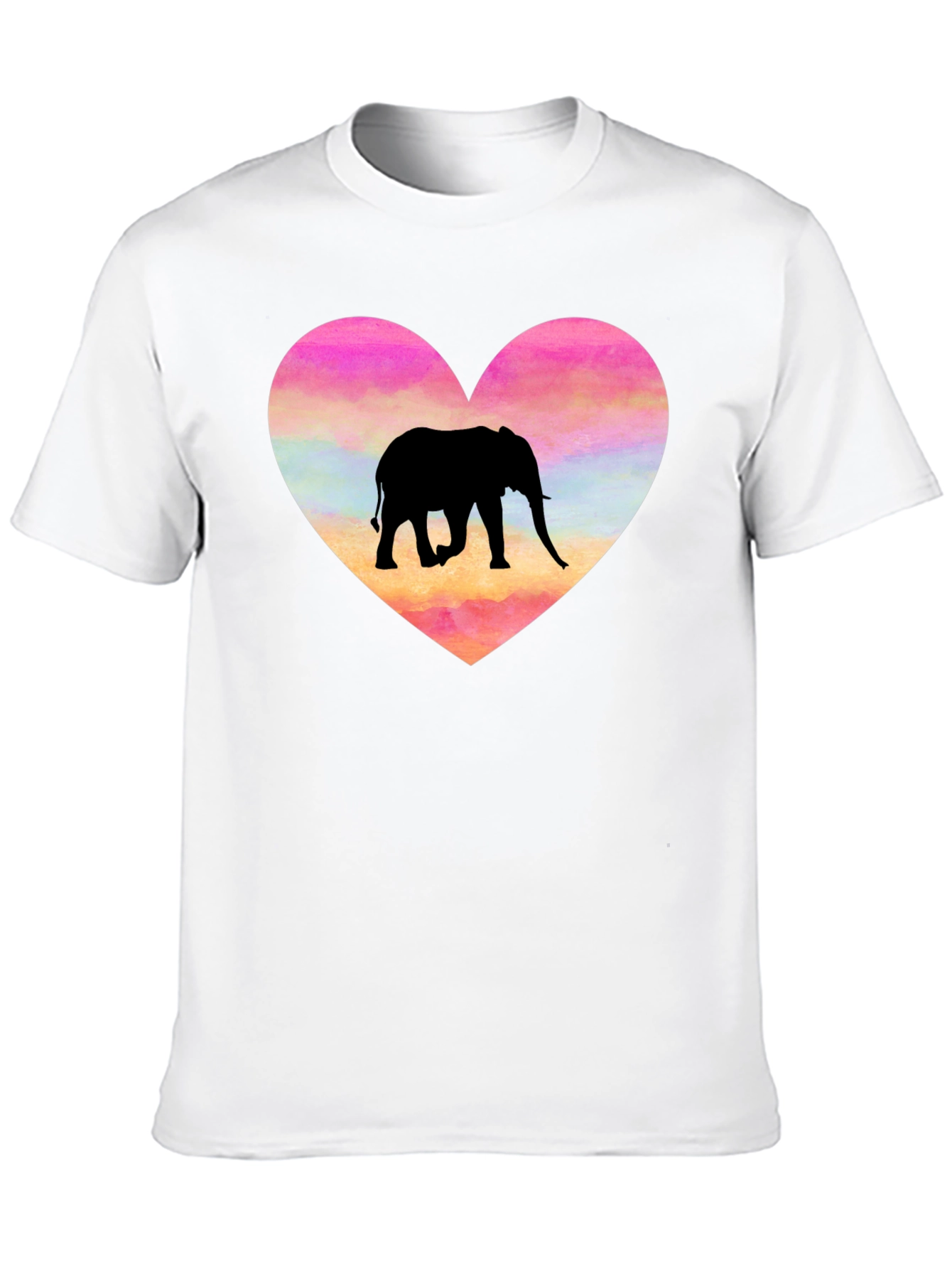 Elephant Heart Graphic T-Shirt - Love Animals!