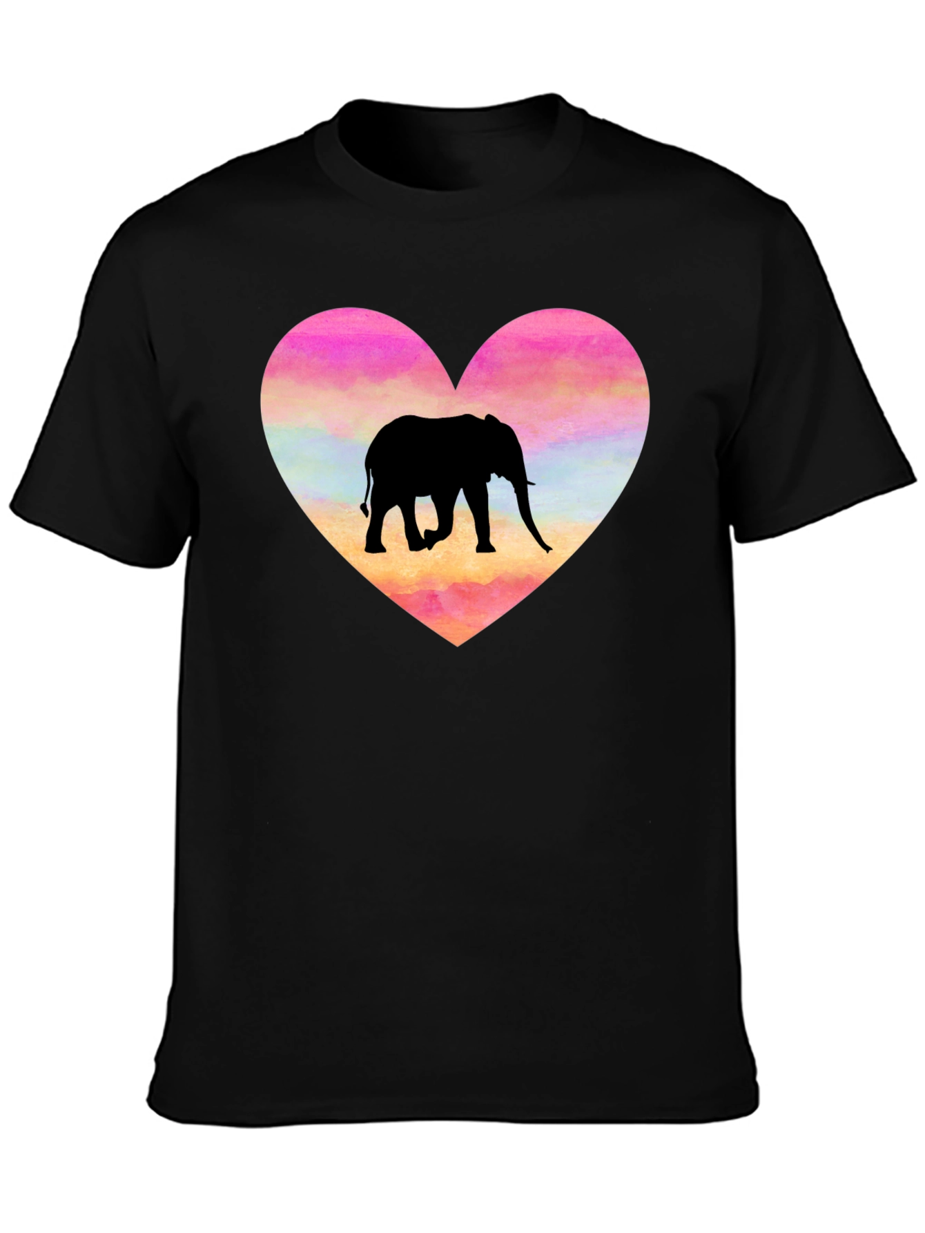 Elephant Heart Graphic T-Shirt - Love Animals!