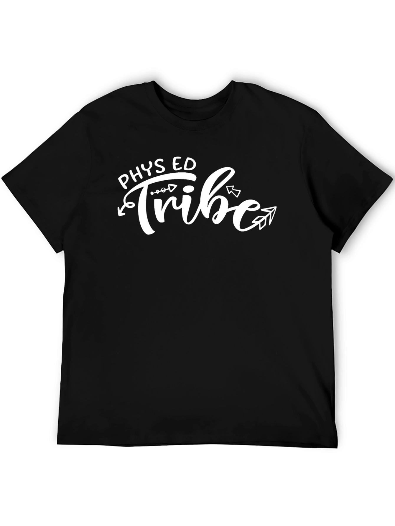 Phys Ed Tribe T-Shirt - Black Casual Style