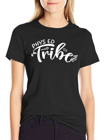 Phys Ed Tribe T-Shirt - Black Casual Style