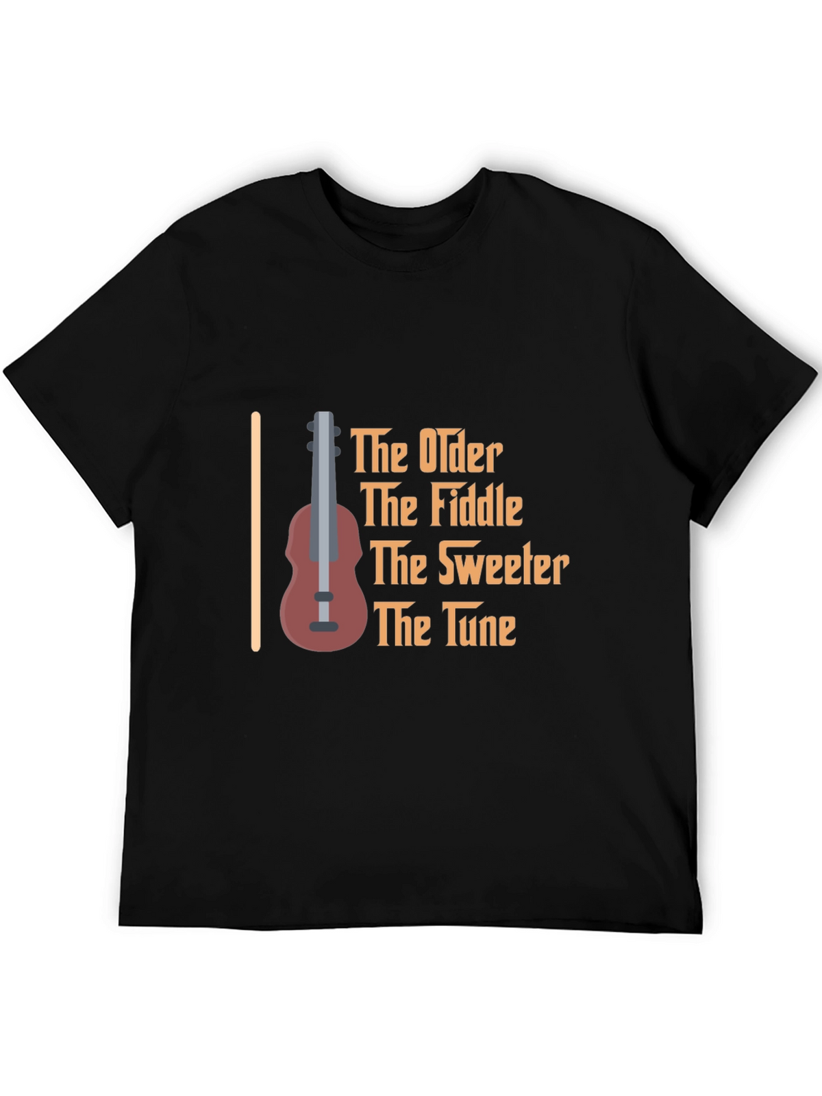 The Older The Fiddle Black T-Shirt