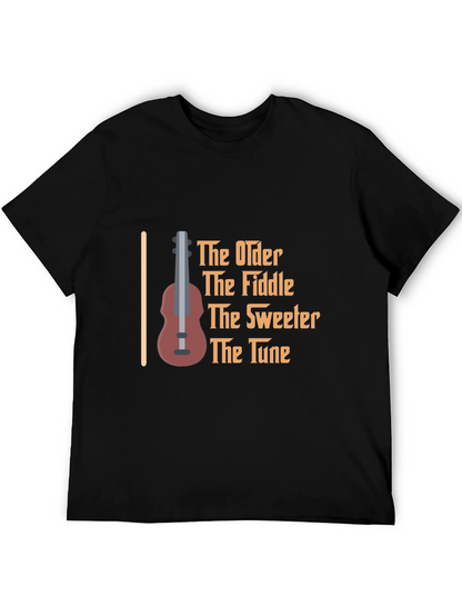 The Older The Fiddle Black T-Shirt