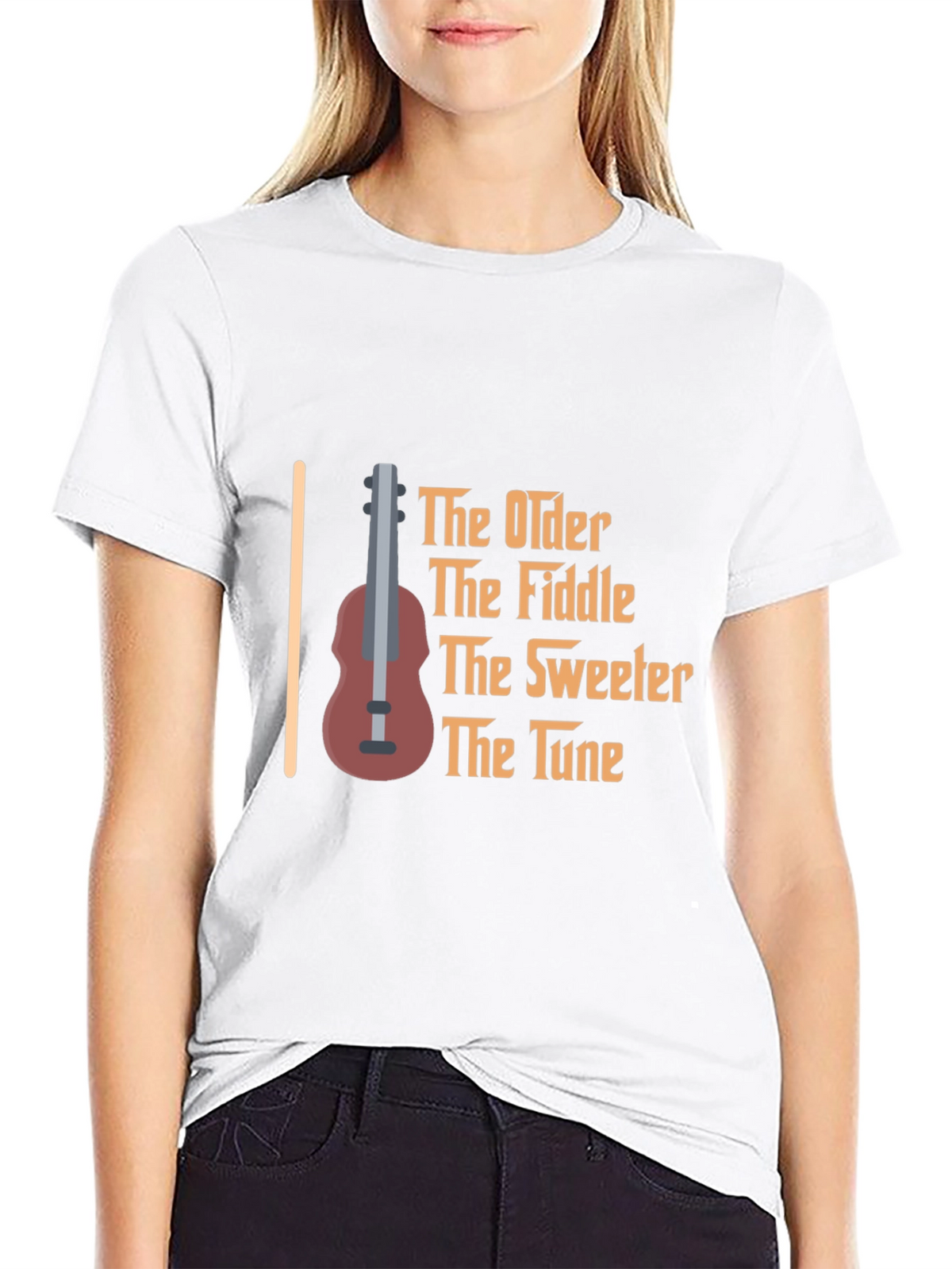The Older The Fiddle Black T-Shirt
