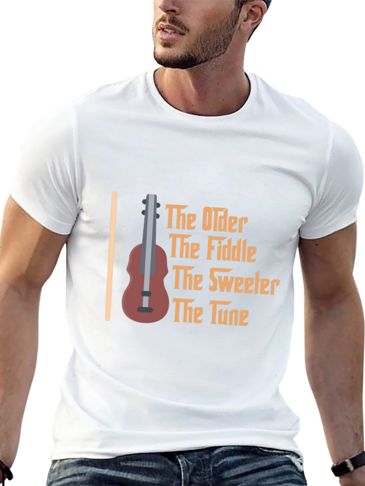 The Older The Fiddle Black T-Shirt