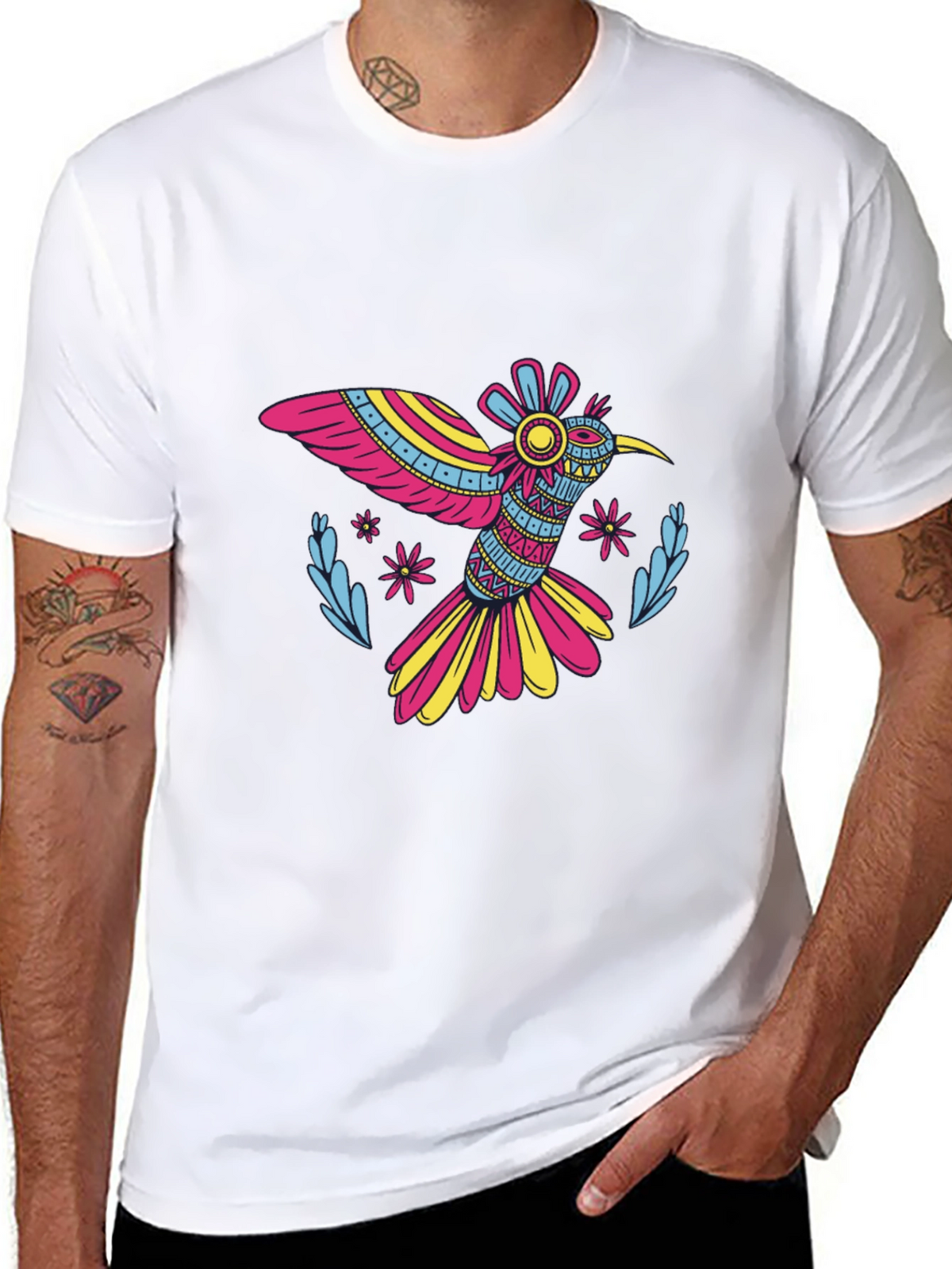 Hummingbird Graphic T-Shirt - Vibrant & Stylish!