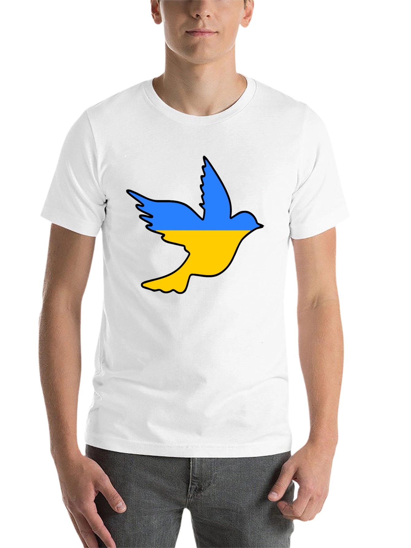 Ukraine Dove T-Shirt - Stand With Ukraine