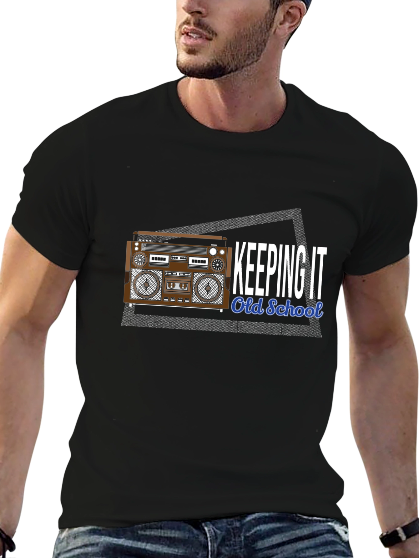 Retro Boombox T-Shirt - Keeping It Old School