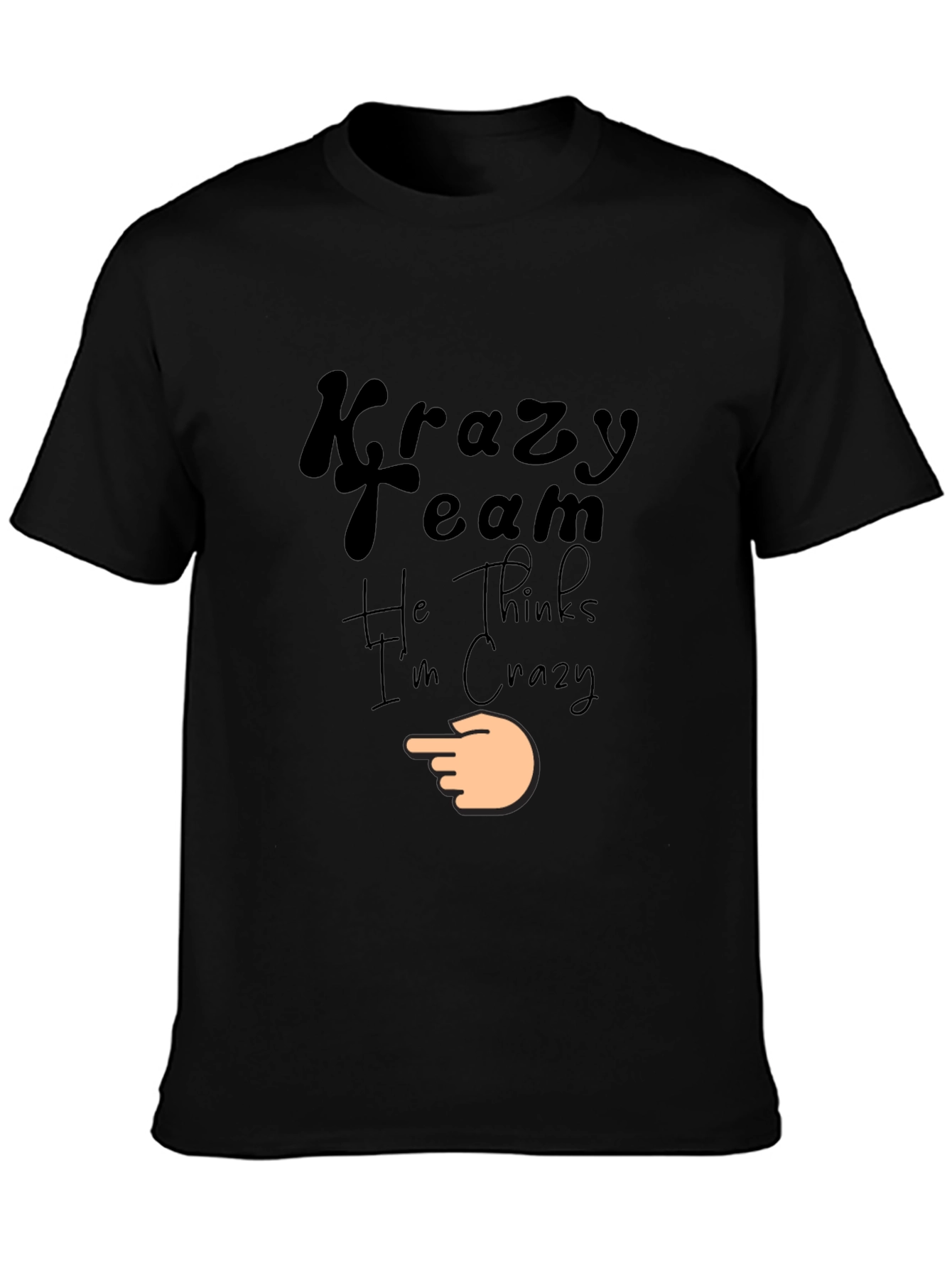 Krazy Team Graphic Black T-Shirt