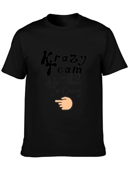 Krazy Team Graphic Black T-Shirt